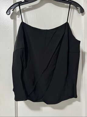Akris Black Slip Chemise with Spaghetti Straps